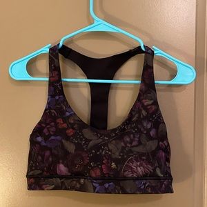 Lululemon Sports Bra, Floral Motif, Size 10